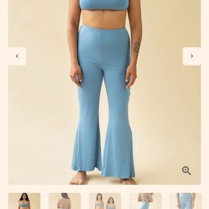 Hara the Label soft flare pants and bandeau top